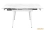 Обідній розкладний стіл  Connor Snow White Matt (White legs) 90