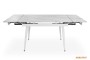 Обідній розкладний стіл  Connor Snow White Matt (White legs) 120