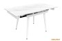 Обідній розкладний стіл  Connor Snow White Matt (White legs) 90