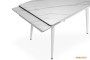 Обідній розкладний стіл  Connor Snow White Matt (White legs) 120