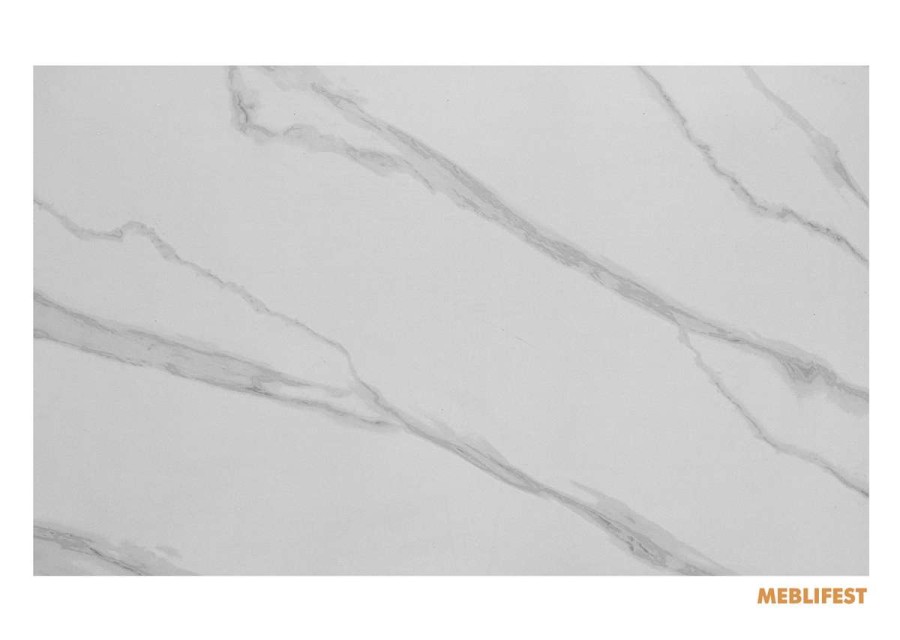 Обідній розкладний стіл  Connor Snow White Matt (White legs) 120