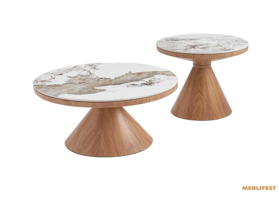 Комплект журнальних столів Crown Wood Pandora Glossy