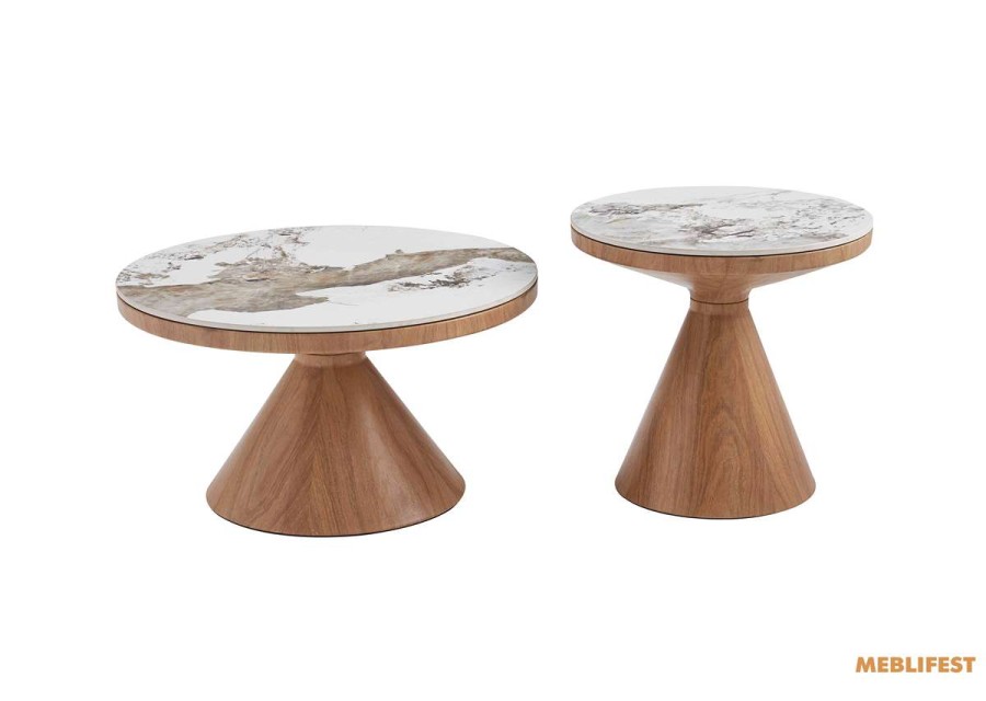 Комплект журнальних столів Crown Wood Pandora Glossy