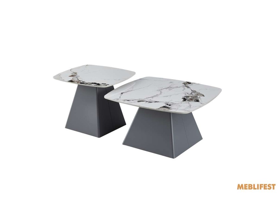 Комплект журнальних столів Danton PP White Glossy