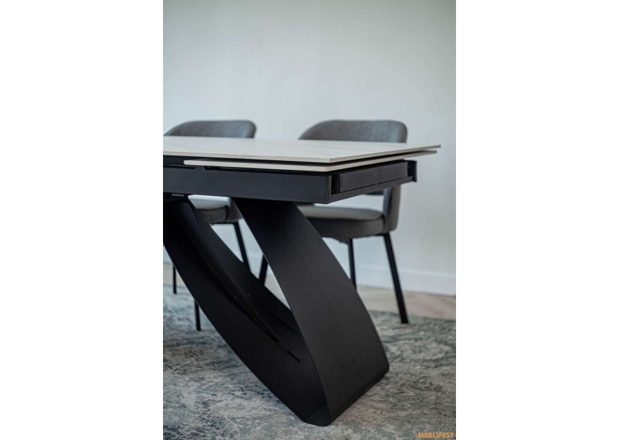 Обідній розкладний стіл Garold Snow Mount White Matt