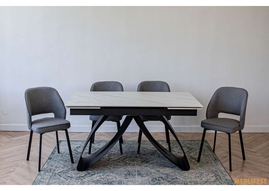 Обідній розкладний стіл Garold Snow Mount White Matt