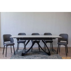 Обідній розкладний стіл Garold Snow Mount White Matt