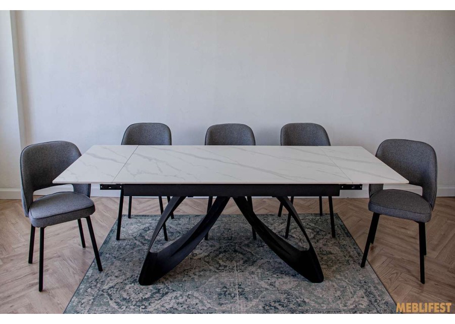 Обідній розкладний стіл Garold Snow Mount White Matt