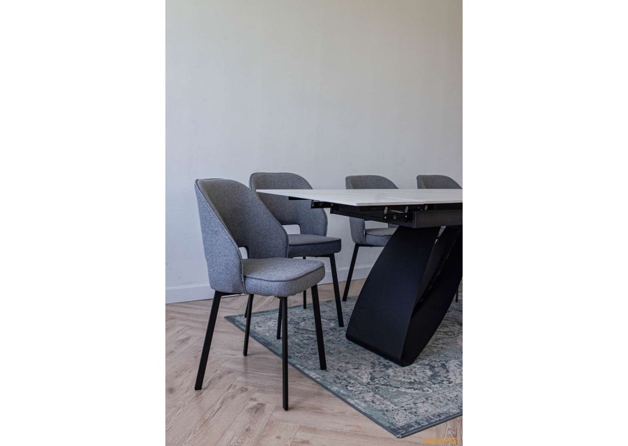 Обідній розкладний стіл Garold Snow Mount White Matt