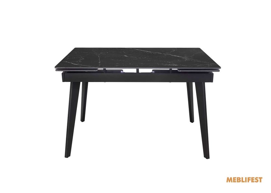 Обідній розкладний стіл Genry Shks Black Matt 120
