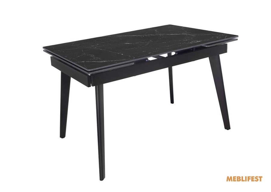 Обідній розкладний стіл Genry Shks Black Matt 120