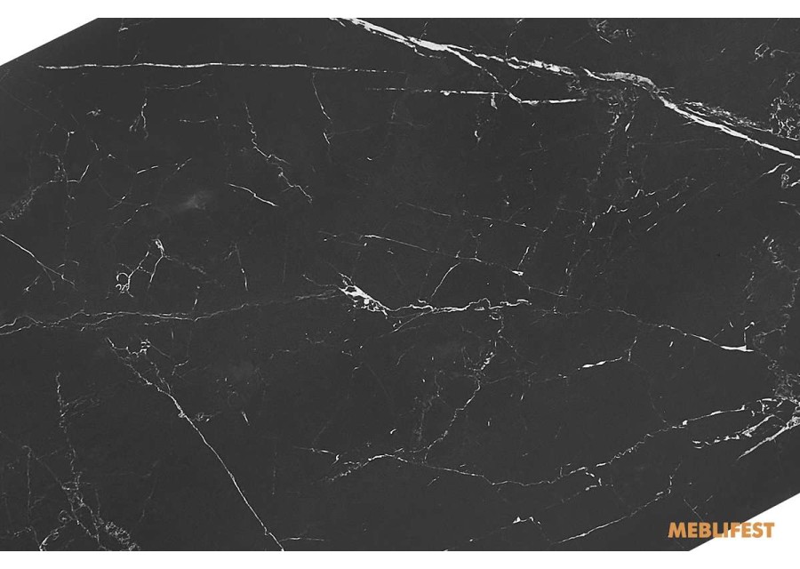 Обідній розкладний стіл Genry Shks Black Matt 120