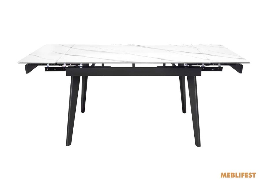 Обідній розкладний стіл Genry Snow White Matt 120