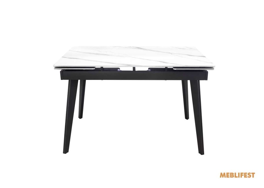 Обідній розкладний стіл Genry Snow White Matt 120