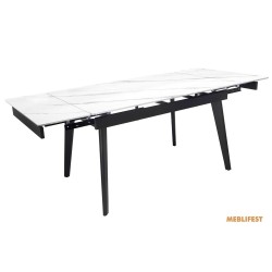 Обідній розкладний стіл Genry Snow White Matt 140