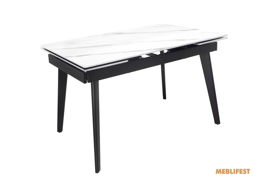 Обідній розкладний стіл Genry Snow White Matt 120