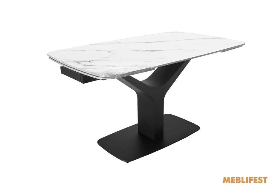 Обідній розкладний стіл Gunnar Snow White Matt