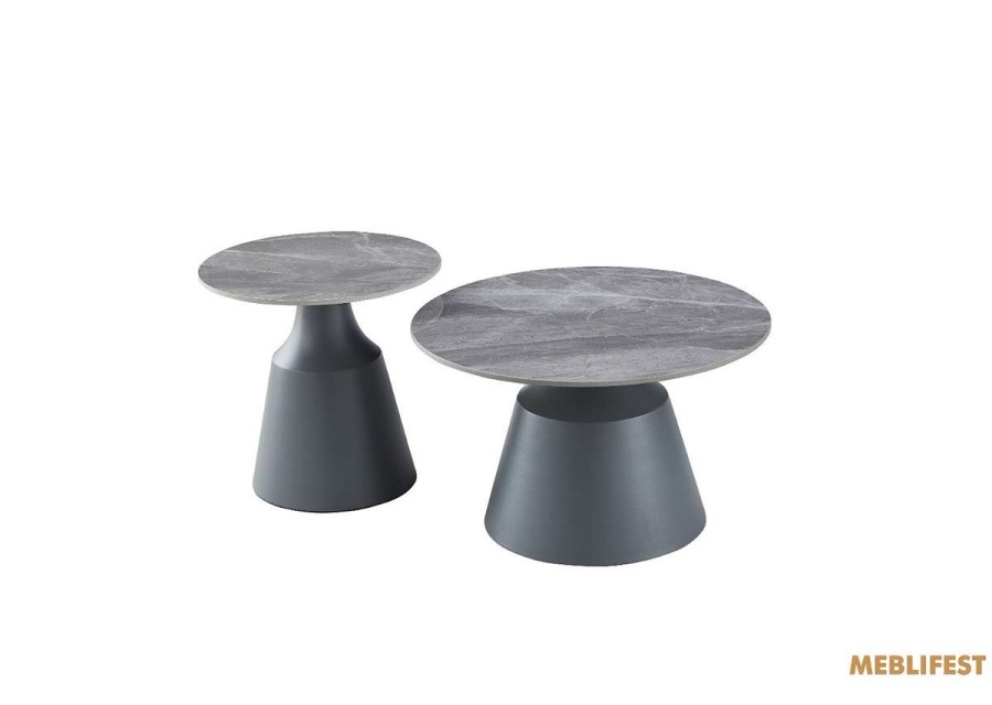 Комплект журнальних столів Hagen Italy Grey Glossy