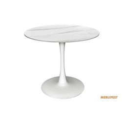 Обідній стіл Opal Snow White Matt (White legs)