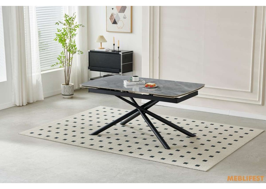 Обідній розкладний стіл Philip Pradas Glossy 160