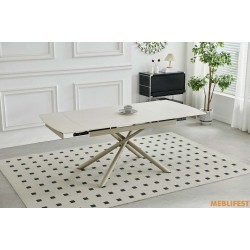 Обідній розкладний стіл Philip Sand Yellow Matt (Sahara legs)