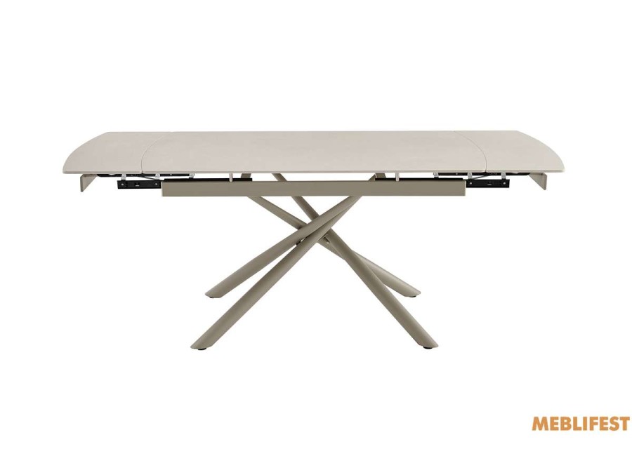 Обідній розкладний стіл Philip Sand Yellow Matt (Sahara legs)