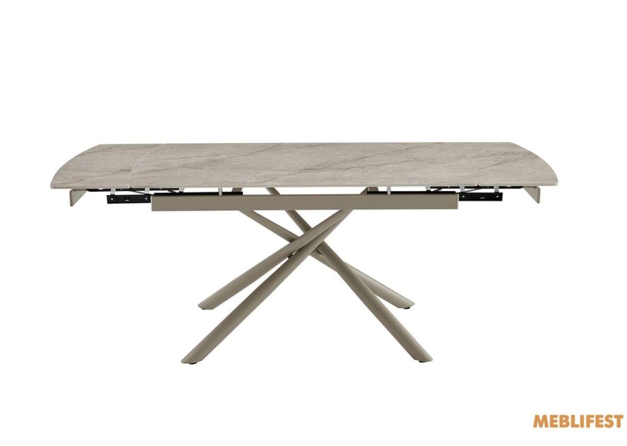 Обідній розкладний стіл Philip Shks Beige Glossy (Sahara legs)