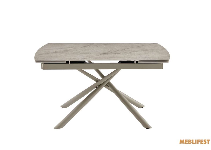 Обідній розкладний стіл Philip Shks Beige Glossy (Sahara legs)