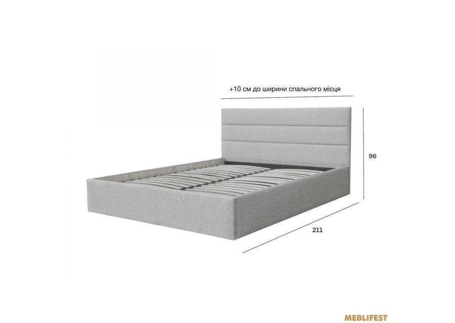 М'яке двоспальне ліжко Берк Аляска 08