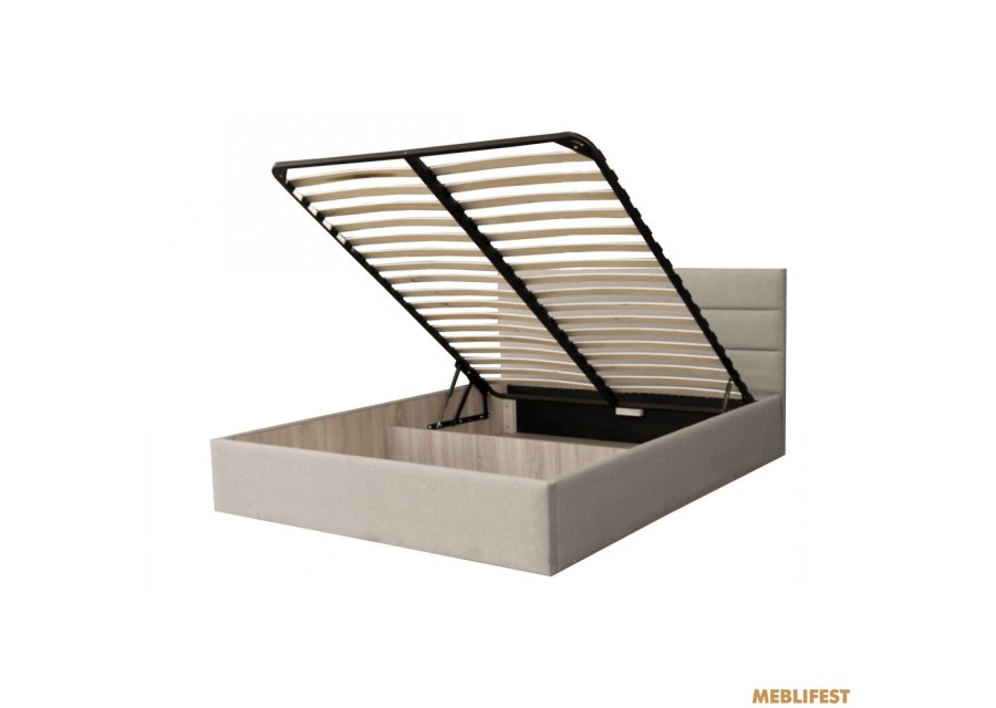М'яке двоспальне ліжко Берк Аляска 23 з підйомним механізмом