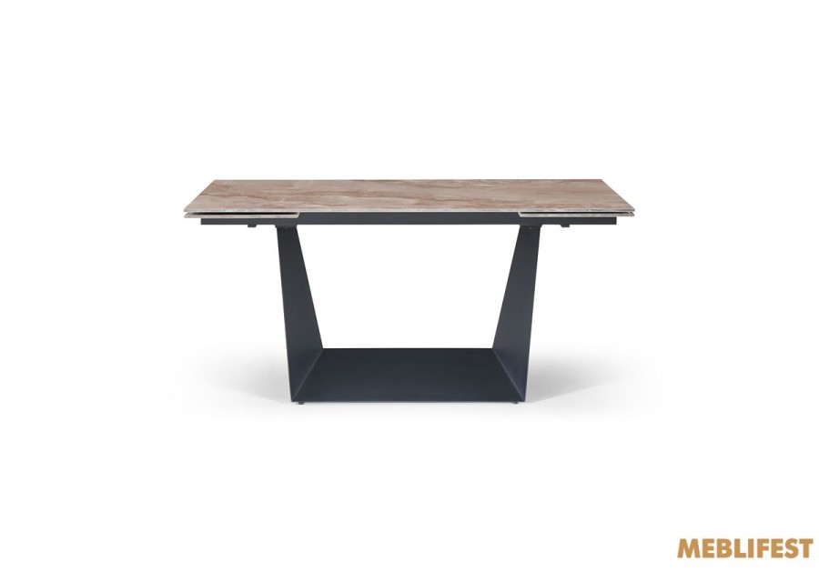 Обідній розкладний стіл Edmund Agate Glossy