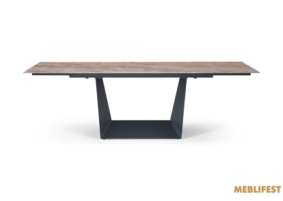 Обідній розкладний стіл Edmund Agate Glossy