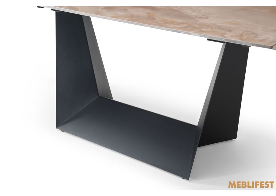 Обідній розкладний стіл Edmund Agate Glossy