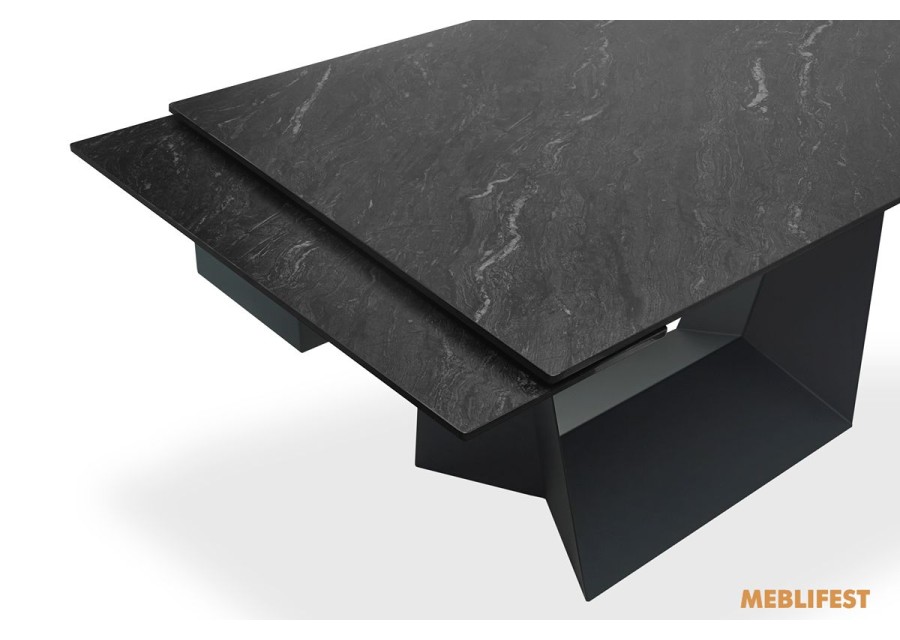 Обідній розкладний стіл Edmund Dark Jade Matt