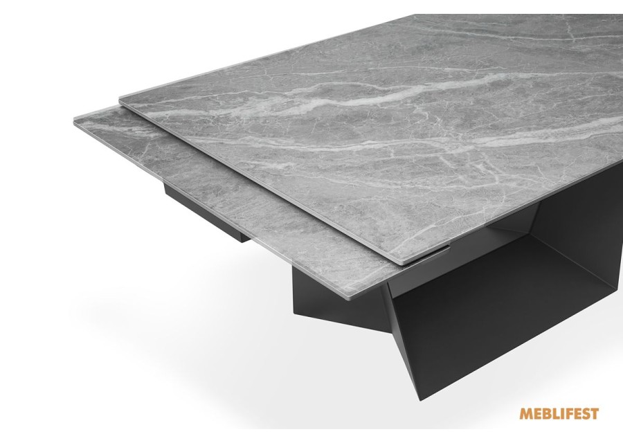 Обідній розкладний стіл Edmund Grey Matt