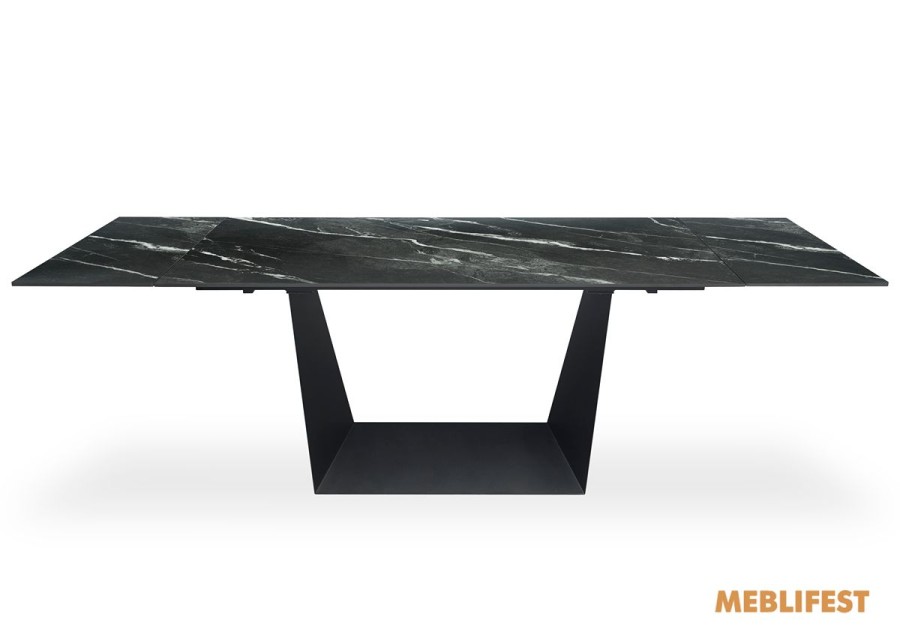 Обідній розкладний стіл Edmund Marquina Black Matt