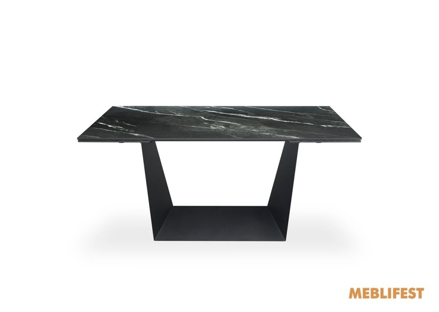 Обідній розкладний стіл Edmund Marquina Black Matt