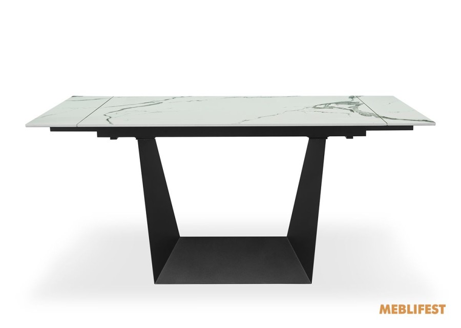 Обідній розкладний стіл Edmund Polar White Glossy