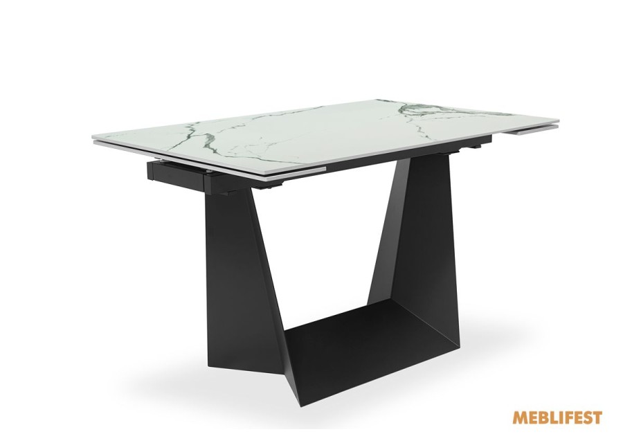 Обідній розкладний стіл Edmund Polar White Glossy