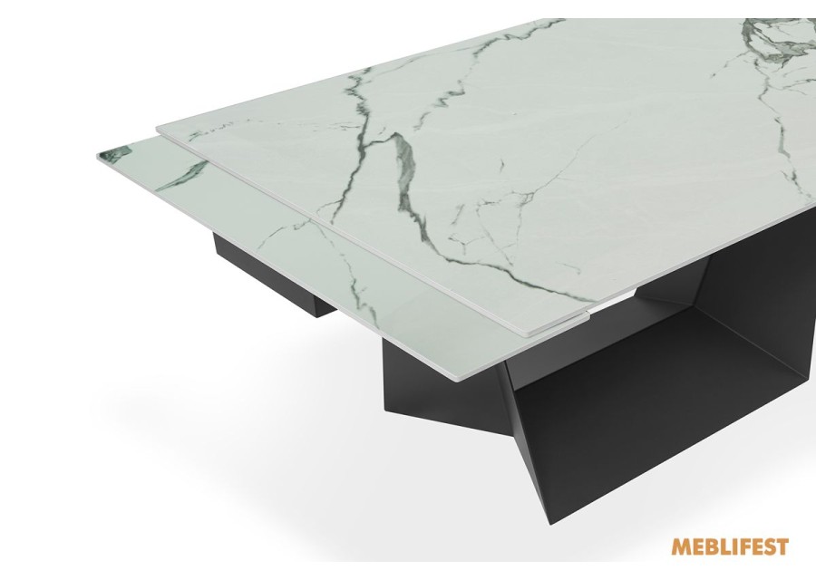 Обідній розкладний стіл Edmund Polar White Glossy