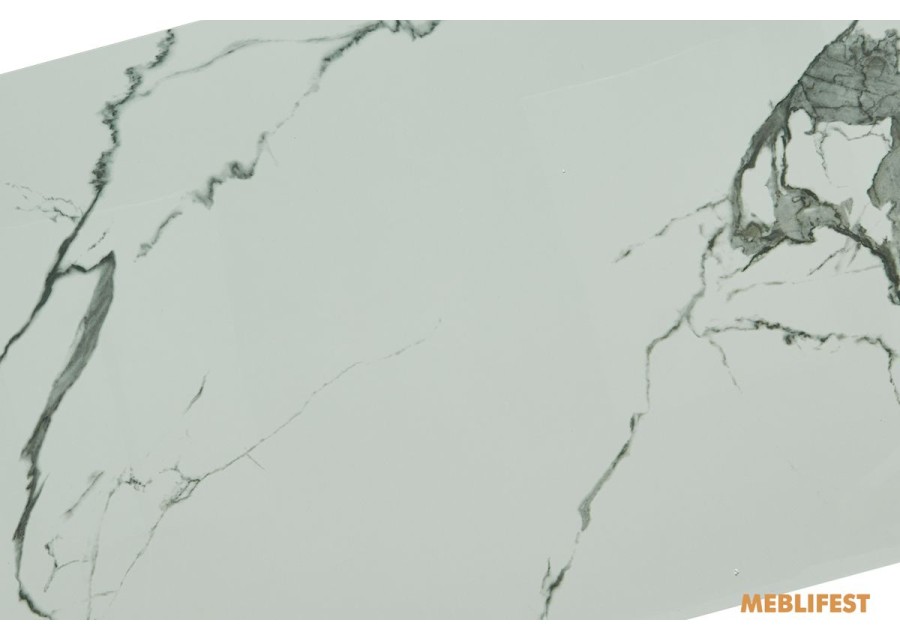 Обідній розкладний стіл Edmund Polar White Glossy