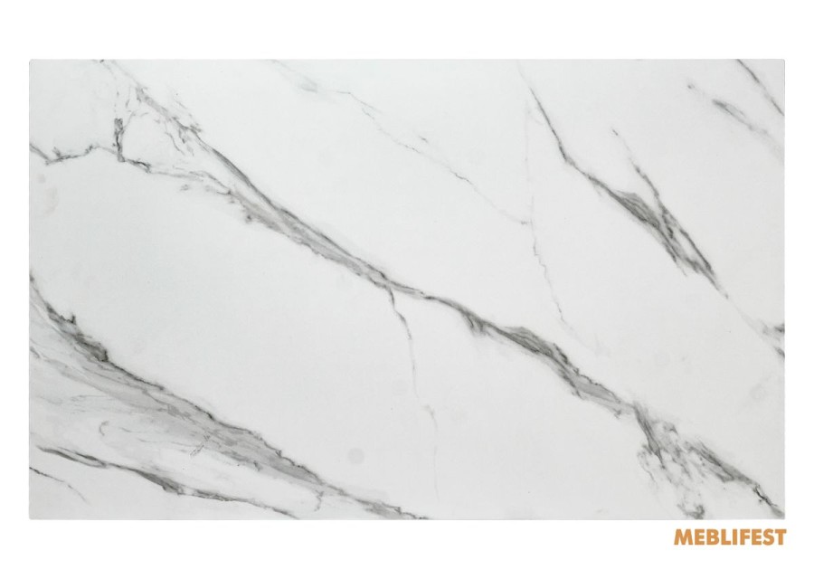 Обідній розкладний стіл Edmund Snow White Matt (white legs)