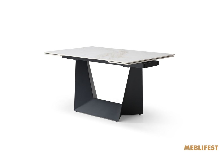 Обідній розкладний стіл Edmund White Golden Glossy