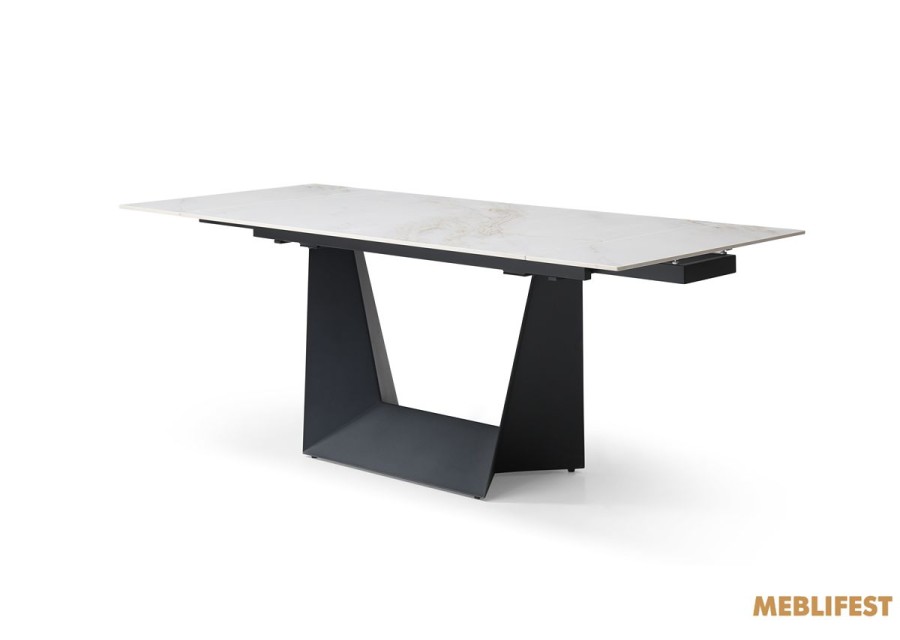 Обідній розкладний стіл Edmund White Golden Glossy