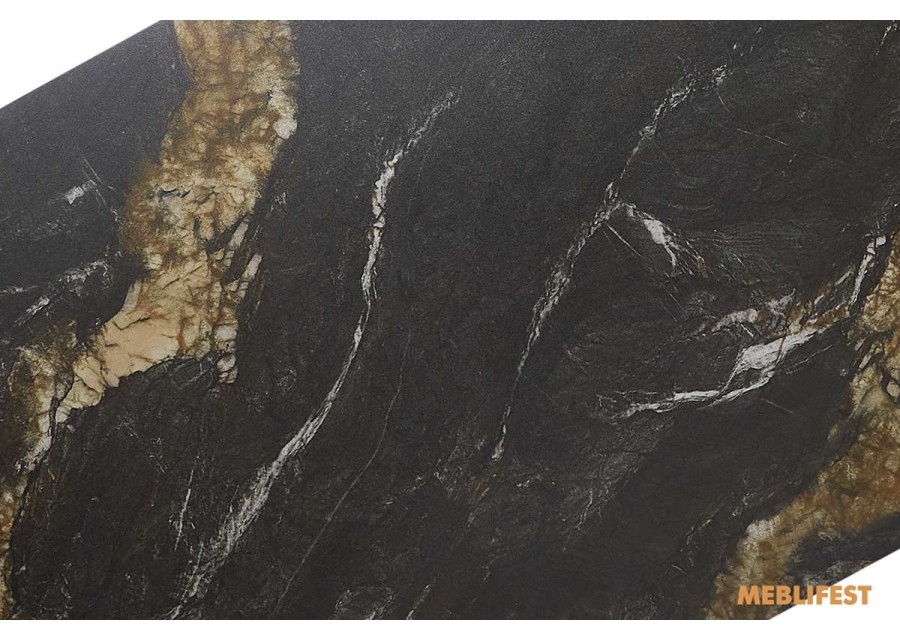 Обідній розкладний стіл Hamilton Black Gold Matt