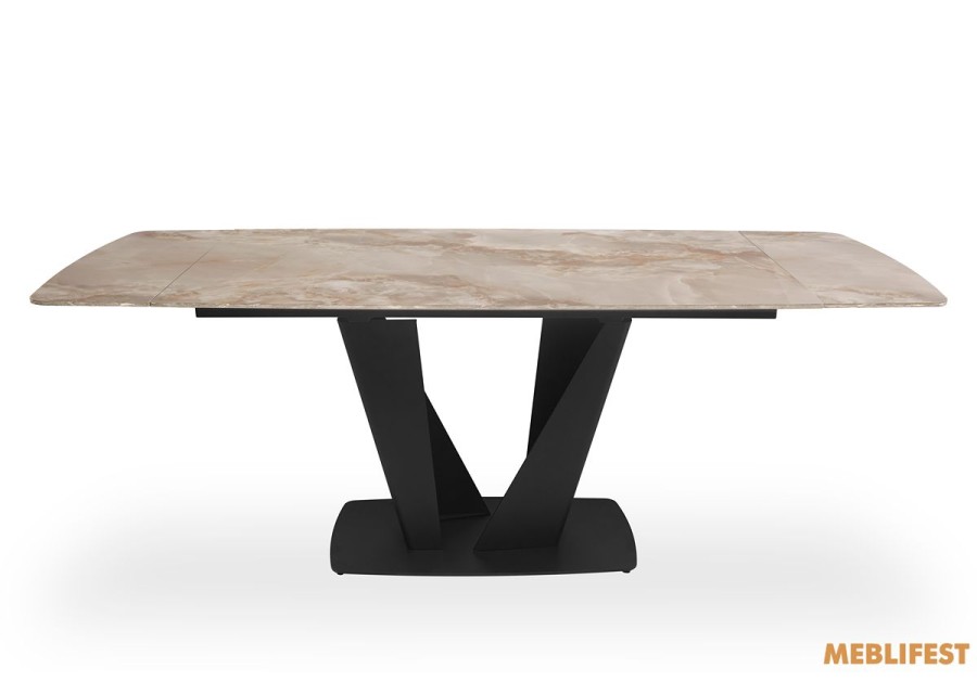 Обідній розкладний стіл Lamberg Agate Glossy