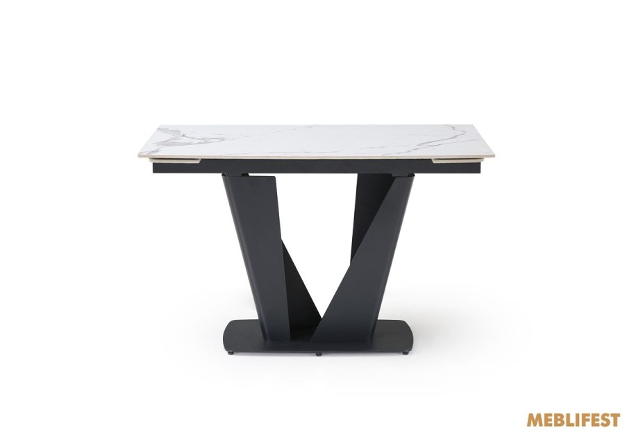 Обідній розкладний стіл Lamberg Polar White Glossy