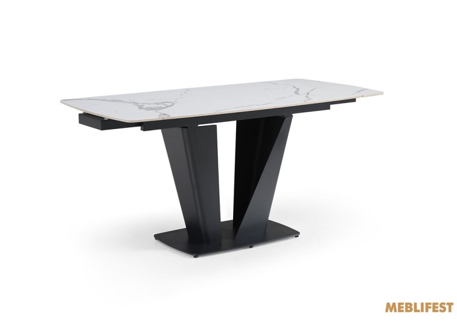 Обідній розкладний стіл Lamberg Polar White Glossy