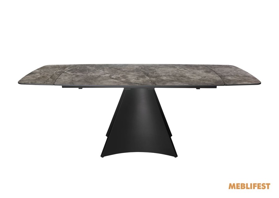 Обідній розкладний стіл Norman Bora Grey Glossy