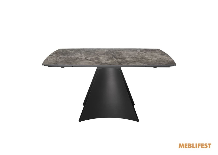 Обідній розкладний стіл Norman Bora Grey Glossy